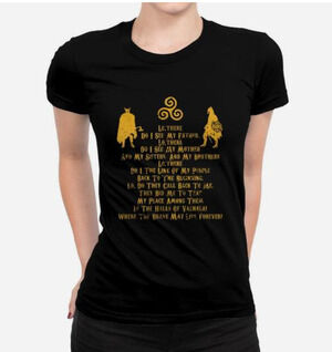 Viking Valhalla Prayer Warrior Chant Shirt